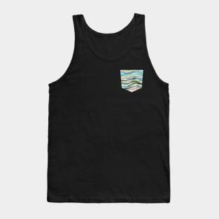Pocket - MINERAL LAYERS WATERCOLOR MULTICOLORED Tank Top